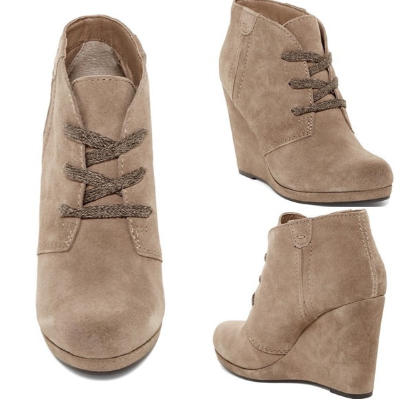 Dolce Vita Gael Lace-up Wedge Bootie Tan Size 8.5 - Picture 8 of 8